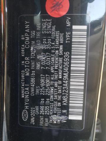 Photo 12 VIN: KM8J23A49MU406936 - HYUNDAI TUCSON SE 