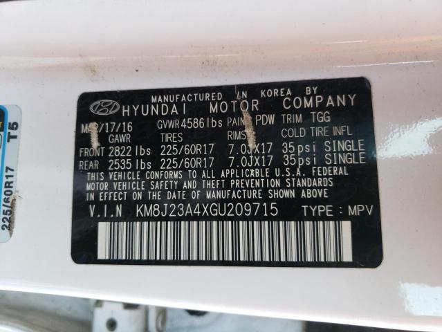 Photo 12 VIN: KM8J23A4XGU209715 - HYUNDAI TUCSON 