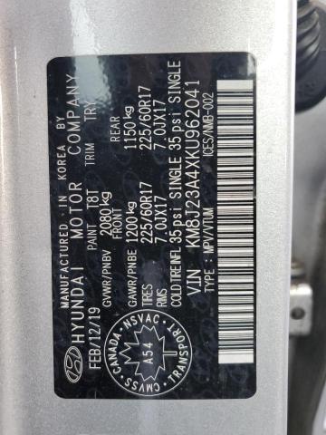 Photo 12 VIN: KM8J23A4XKU962041 - HYUNDAI TUCSON SE 