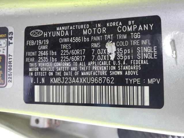 Photo 11 VIN: KM8J23A4XKU968762 - HYUNDAI TUCSON SE 