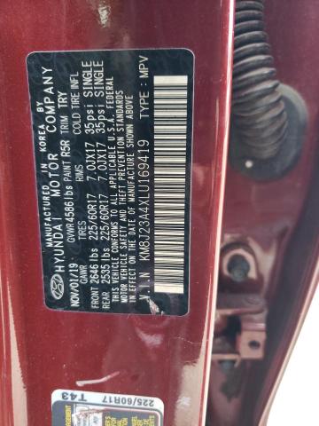 Photo 12 VIN: KM8J23A4XLU169419 - HYUNDAI TUCSON SE 
