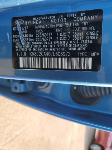 Photo 12 VIN: KM8J2CA40JU606972 - HYUNDAI TUCSON 