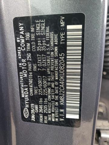 Photo 11 VIN: KM8J2CA40KU082045 - HYUNDAI TUCSON SE 