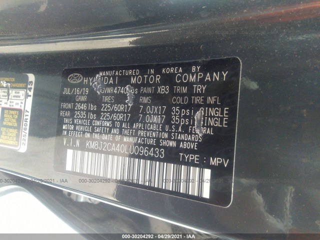 Photo 8 VIN: KM8J2CA40LU096433 - HYUNDAI TUCSON 