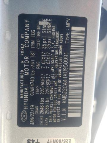 Photo 12 VIN: KM8J2CA41KU950991 - HYUNDAI TUCSON SE 