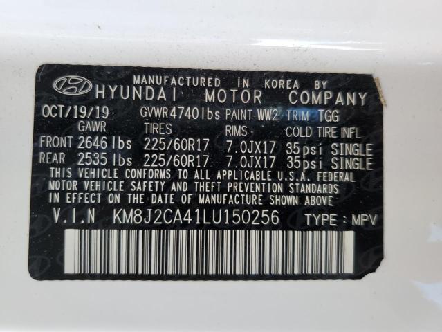 Photo 12 VIN: KM8J2CA41LU150256 - HYUNDAI TUCSON SE 