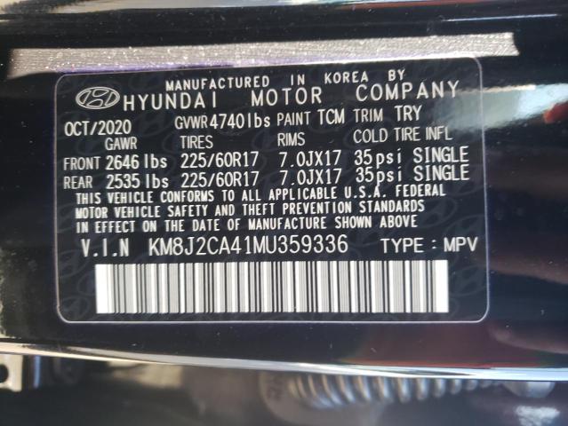 Photo 9 VIN: KM8J2CA41MU359336 - HYUNDAI TUCSON SE 