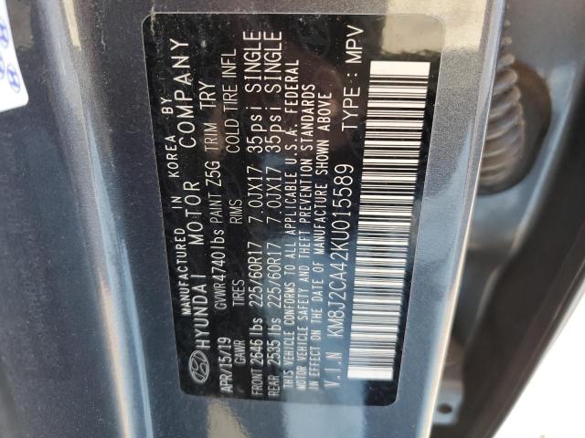 Photo 11 VIN: KM8J2CA42KU015589 - HYUNDAI TUCSON 