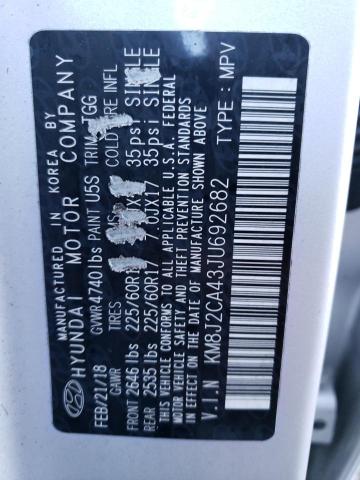 Photo 12 VIN: KM8J2CA43JU692682 - HYUNDAI TUCSON 