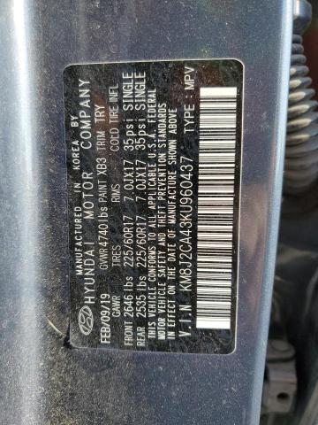 Photo 13 VIN: KM8J2CA43KU960437 - HYUNDAI TUCSON SE 