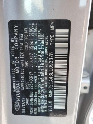 Photo 12 VIN: KM8J2CA43LU093378 - HYUNDAI TUCSON 