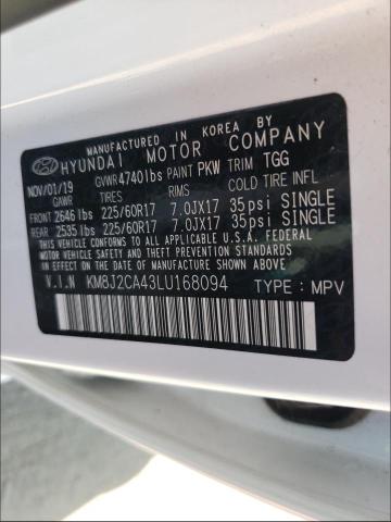 Photo 9 VIN: KM8J2CA43LU168094 - HYUNDAI TUCSON SE 