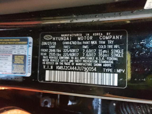 Photo 9 VIN: KM8J2CA44JU790054 - HYUNDAI TUCSON SE 