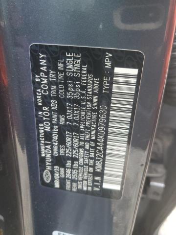 Photo 11 VIN: KM8J2CA44KU979630 - HYUNDAI TUCSON SE 