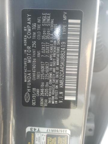 Photo 12 VIN: KM8J2CA45KU882419 - HYUNDAI TUCSON SE 