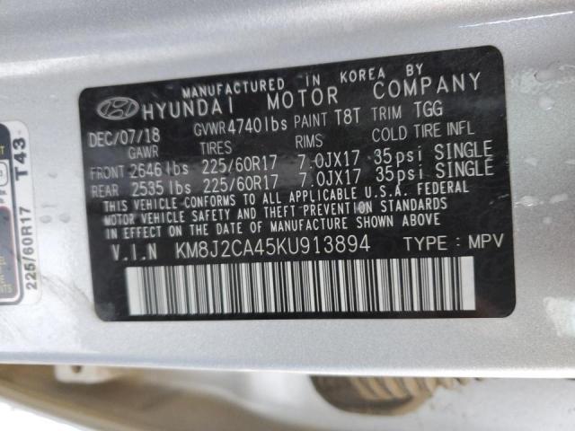 Photo 12 VIN: KM8J2CA45KU913894 - HYUNDAI TUCSON SE 