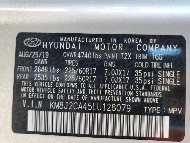 Photo 9 VIN: KM8J2CA45LU128079 - HYUNDAI TUCSON SE 