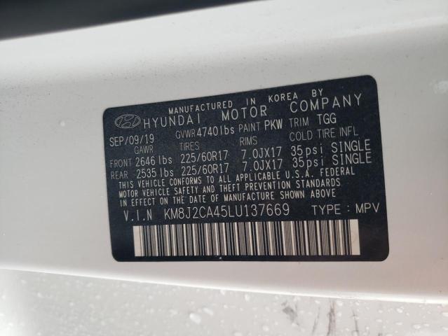 Photo 12 VIN: KM8J2CA45LU137669 - HYUNDAI TUCSON 