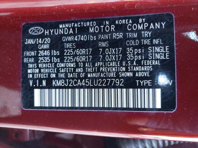 Photo 9 VIN: KM8J2CA45LU227792 - HYUNDAI TUCSON SE 