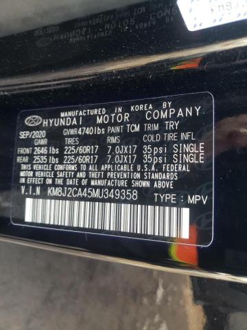 Photo 9 VIN: KM8J2CA45MU349358 - HYUNDAI TUCSON SE 