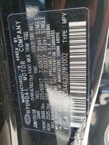 Photo 12 VIN: KM8J2CA46JU781002 - HYUNDAI TUCSON SE 