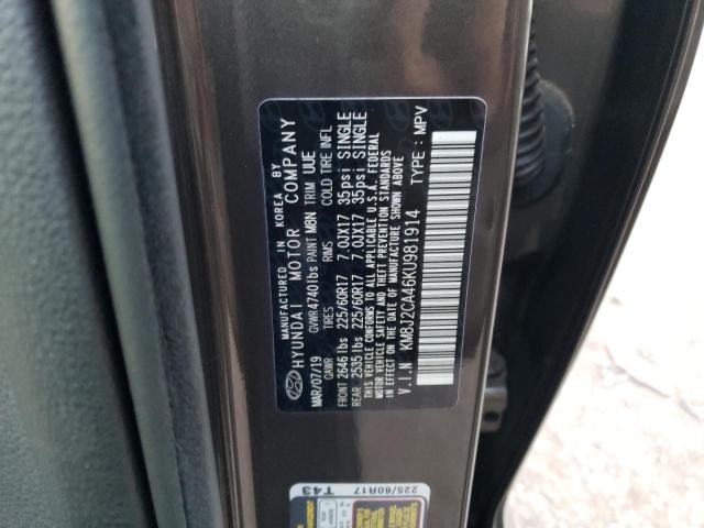 Photo 12 VIN: KM8J2CA46KU981914 - HYUNDAI TUCSON 