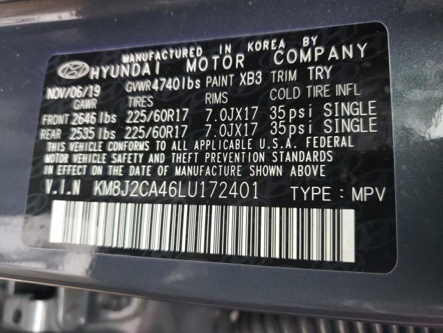 Photo 9 VIN: KM8J2CA46LU172401 - HYUNDAI TUCSON SE 