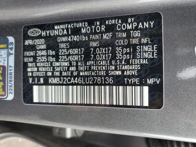 Photo 12 VIN: KM8J2CA46LU278136 - HYUNDAI TUCSON 