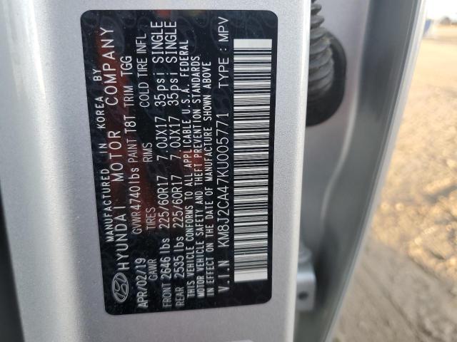 Photo 12 VIN: KM8J2CA47KU005771 - HYUNDAI TUCSON SE 