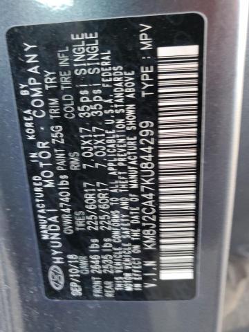 Photo 9 VIN: KM8J2CA47KU844299 - HYUNDAI TUCSON SE 