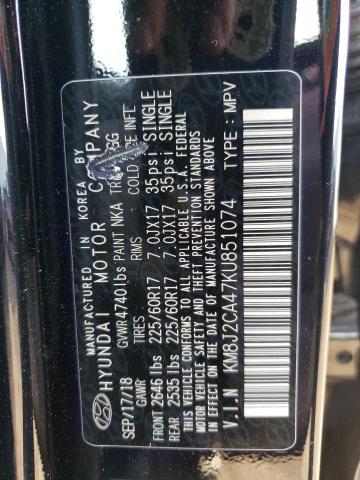 Photo 12 VIN: KM8J2CA47KU851074 - HYUNDAI TUCSON 