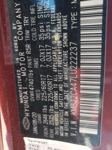 Photo 9 VIN: KM8J2CA47LU222237 - HYUNDAI TUCSON SE 