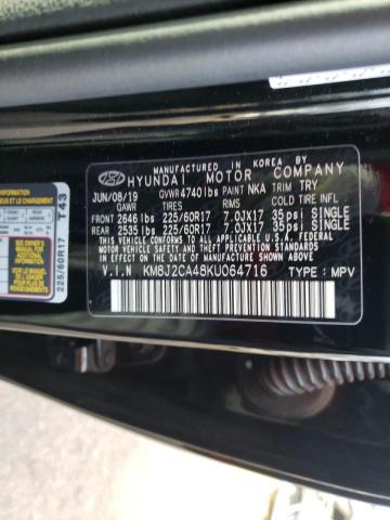 Photo 9 VIN: KM8J2CA48KU064716 - HYUNDAI TUCSON SE 