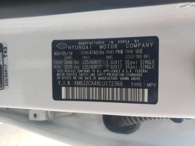 Photo 9 VIN: KM8J2CA48LU172366 - HYUNDAI TUCSON SE 