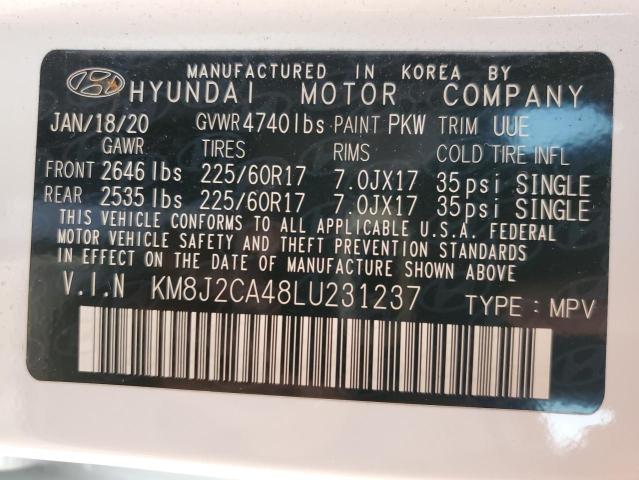 Photo 11 VIN: KM8J2CA48LU231237 - HYUNDAI TUCSON SE 