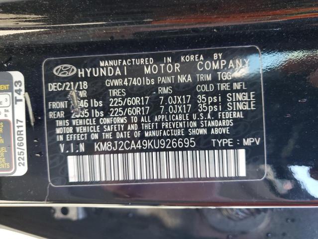 Photo 12 VIN: KM8J2CA49KU926695 - HYUNDAI TUCSON 