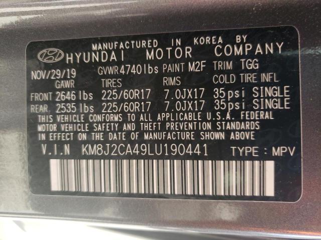 Photo 9 VIN: KM8J2CA49LU190441 - HYUNDAI TUCSON SE 