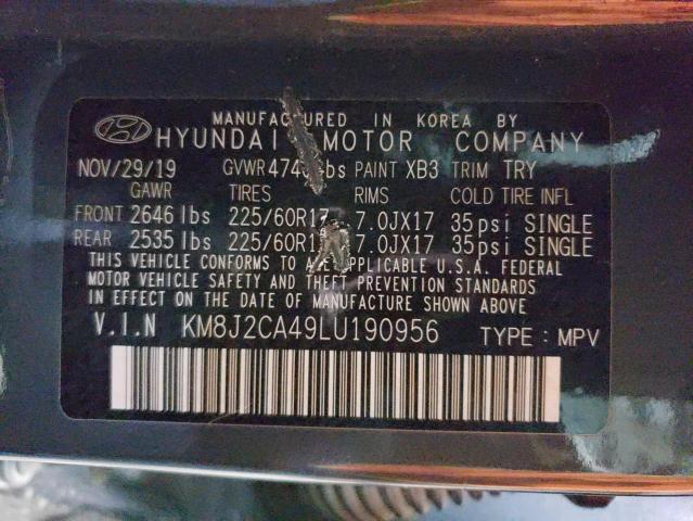 Photo 12 VIN: KM8J2CA49LU190956 - HYUNDAI TUCSON 