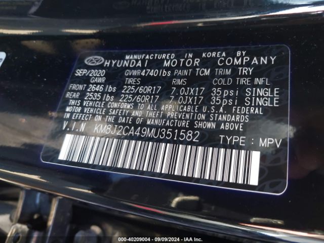 Photo 8 VIN: KM8J2CA49MU351582 - HYUNDAI TUCSON 