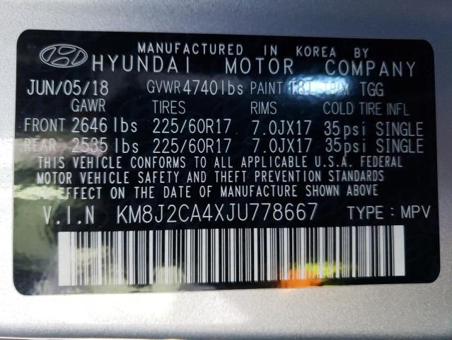 Photo 13 VIN: KM8J2CA4XJU778667 - HYUNDAI TUCSON 