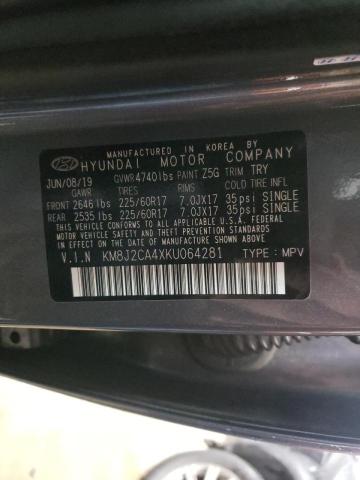 Photo 9 VIN: KM8J2CA4XKU064281 - HYUNDAI TUCSON 