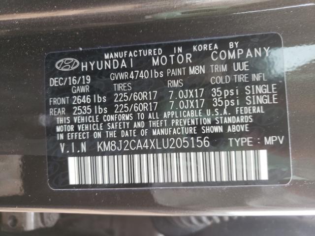 Photo 9 VIN: KM8J2CA4XLU205156 - HYUNDAI TUCSON SE 