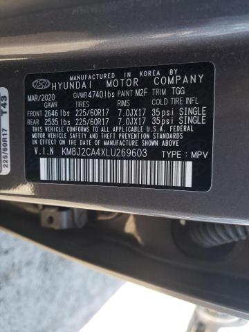 Photo 9 VIN: KM8J2CA4XLU269603 - HYUNDAI TUCSON SE 