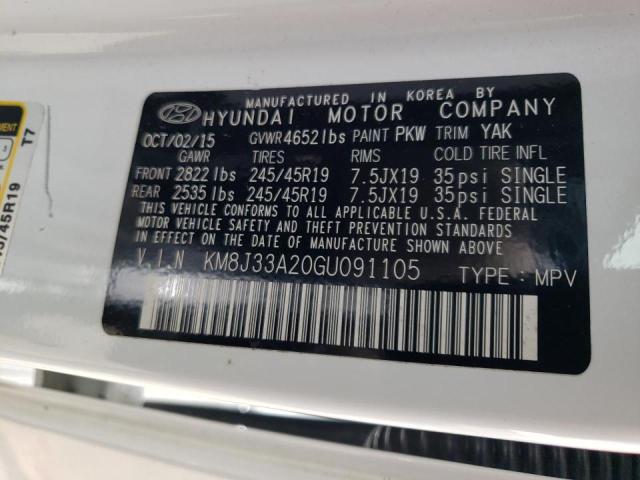 Photo 9 VIN: KM8J33A20GU091105 - HYUNDAI TUCSON LIM 