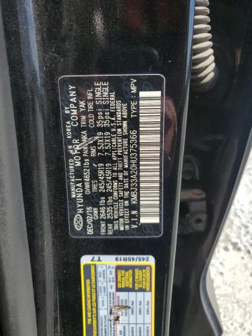 Photo 12 VIN: KM8J33A20HU375366 - HYUNDAI TUCSON LIM 