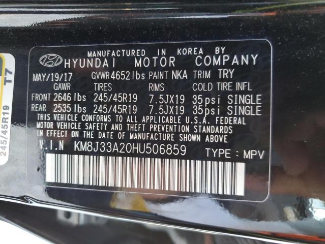 Photo 9 VIN: KM8J33A20HU506859 - HYUNDAI TUCSON LIM 