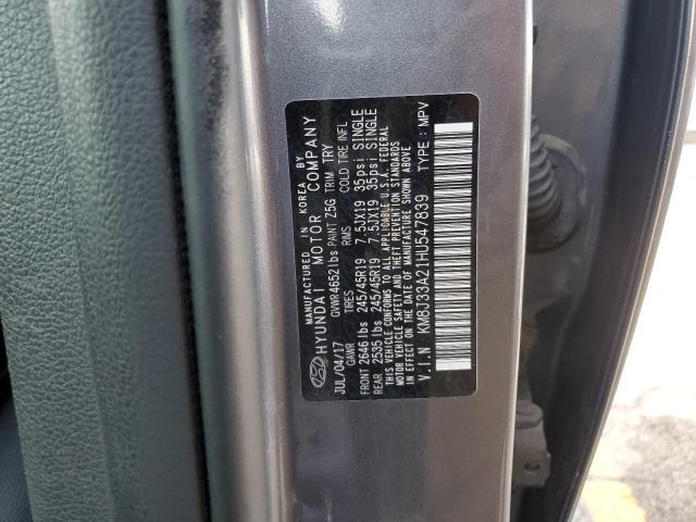 Photo 12 VIN: KM8J33A21HU547839 - HYUNDAI TUCSON 