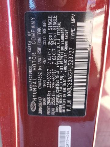 Photo 12 VIN: KM8J33A22HU523727 - HYUNDAI TUCSON LIM 