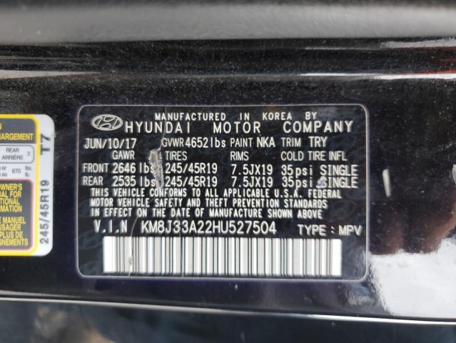 Photo 13 VIN: KM8J33A22HU527504 - HYUNDAI TUCSON 