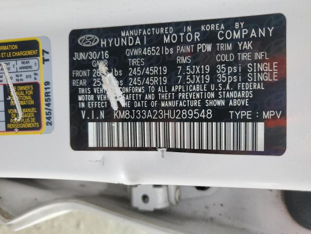 Photo 12 VIN: KM8J33A23HU289548 - HYUNDAI TUCSON LIM 